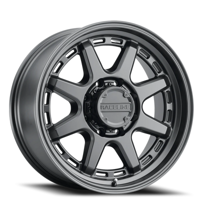 Aluminum 16x8 Scout 947B Satin Black Raceline Wheels