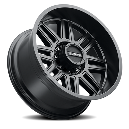 Aluminum 20x10 Split 948B Satin Black Raceline Wheels-9