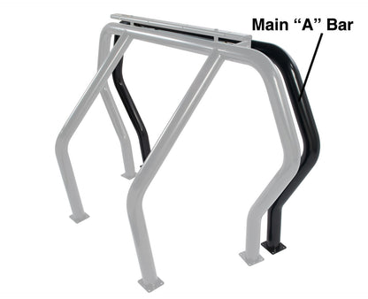 Bed Bar Component A Additional Bar Black Powdercoat 1993-1998 Toyota T100 Go Rhino