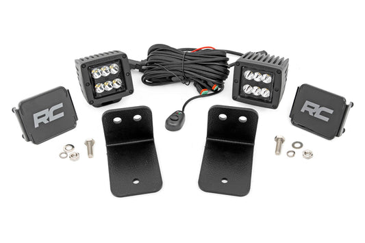 Rough Country Rear Facing LED Kit 2-Inch Black Series with Spot Beam 2020 Intimidator GC1K Rough Country