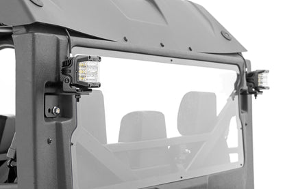 Rear Facing LED Kit 2-Inch Black Series with Flood Beam 2020 Intimidator GC1K Rough Country-1