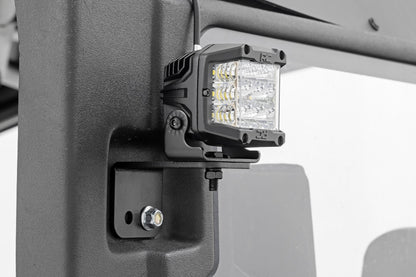 Rear Facing LED Kit 2-Inch Black Series with Flood Beam 2020 Intimidator GC1K Rough Country-3