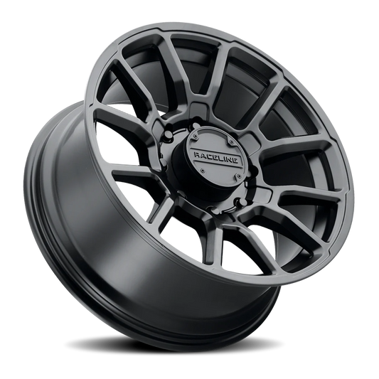 Aluminum 20x10 Gauge 950B Satin Black Raceline Wheels-1