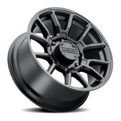 Aluminum 17x9 Gauge 950B Satin Black Raceline Wheels-7