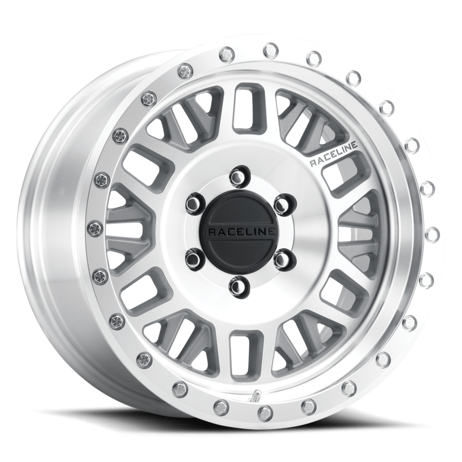 Aluminum 16x8 Ryno 951MC Silver Machined Raceline Wheels-2