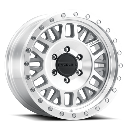 Aluminum 18x9 Ryno 951MC Silver Machined Raceline Wheels-8