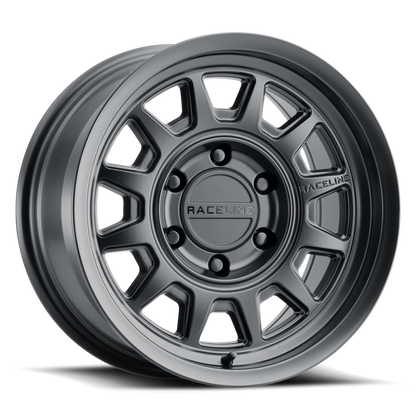 Aluminum 16x8 Aero HD 952B Satin Black Raceline Wheels-2