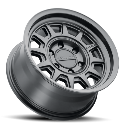 Aluminum 17x8.5 Aero HD 952B Satin Black Raceline Wheels-9