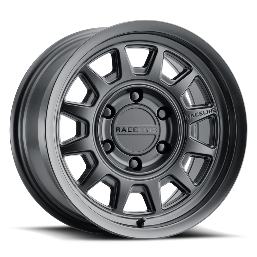 Aluminum 17x9 Aero HD 952B Satin Black Raceline Wheels