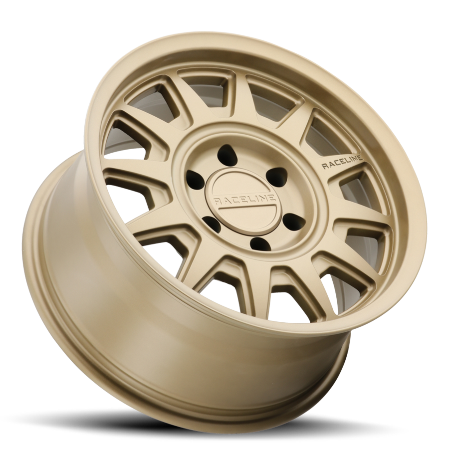 Raceline Wheels Aluminum Wheels 17x8.5 Aero HD 952BZ Satin Bronze Gold Raceline Wheels