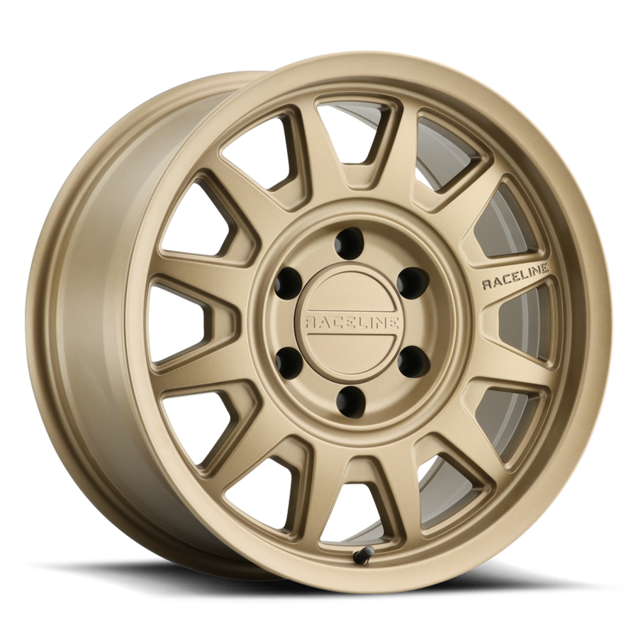 Raceline Wheels Aluminum Wheels 17x8.5 Aero HD 952BZ Satin Bronze Gold Raceline Wheels
