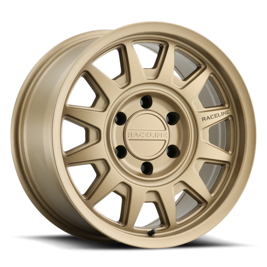 Raceline Wheels Aluminum Wheels 17x8.5 Aero HD 952BZ Satin Bronze Gold Raceline Wheels