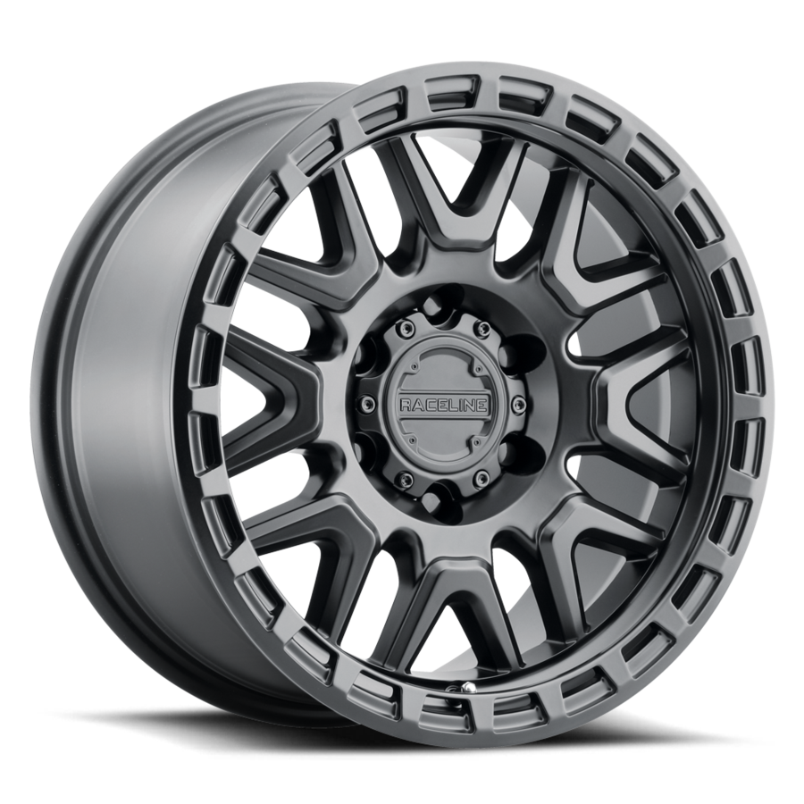 Aluminum 16x8 Krank 953B Satin Black Raceline Wheels