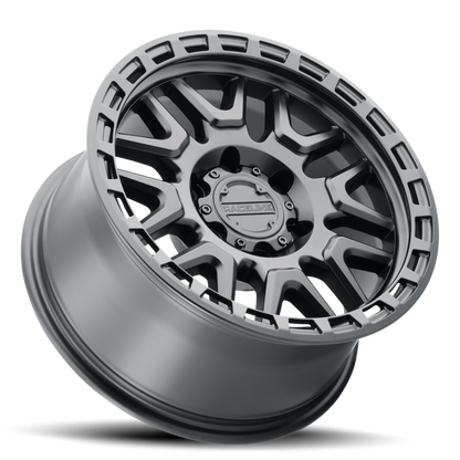 Aluminum 17x8.5 Krank 953B Satin Black Raceline Wheels-3