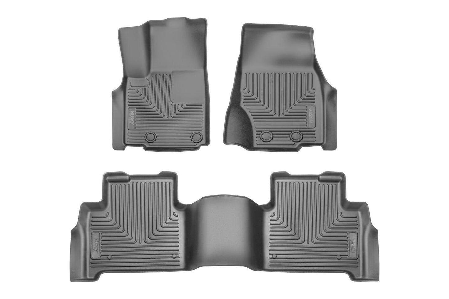 Weatherbeater Front & 2nd Seat Floor For 2022-2025 Jeep Grand Cherokee Husky Liners