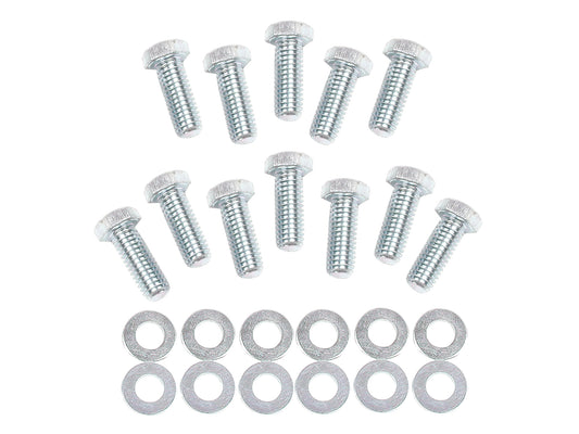 Intake Manifold Bolt Set Hex Head Fits Small Block Chevrolet 265-400, Small Block Mopar 273-360, Big Block Mopar 383-440, AMC V8 290-401 Mr Gasket