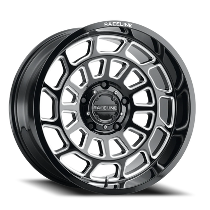 Aluminum 20x10 Warp 955M Gloss Black Milled Raceline Wheels-2