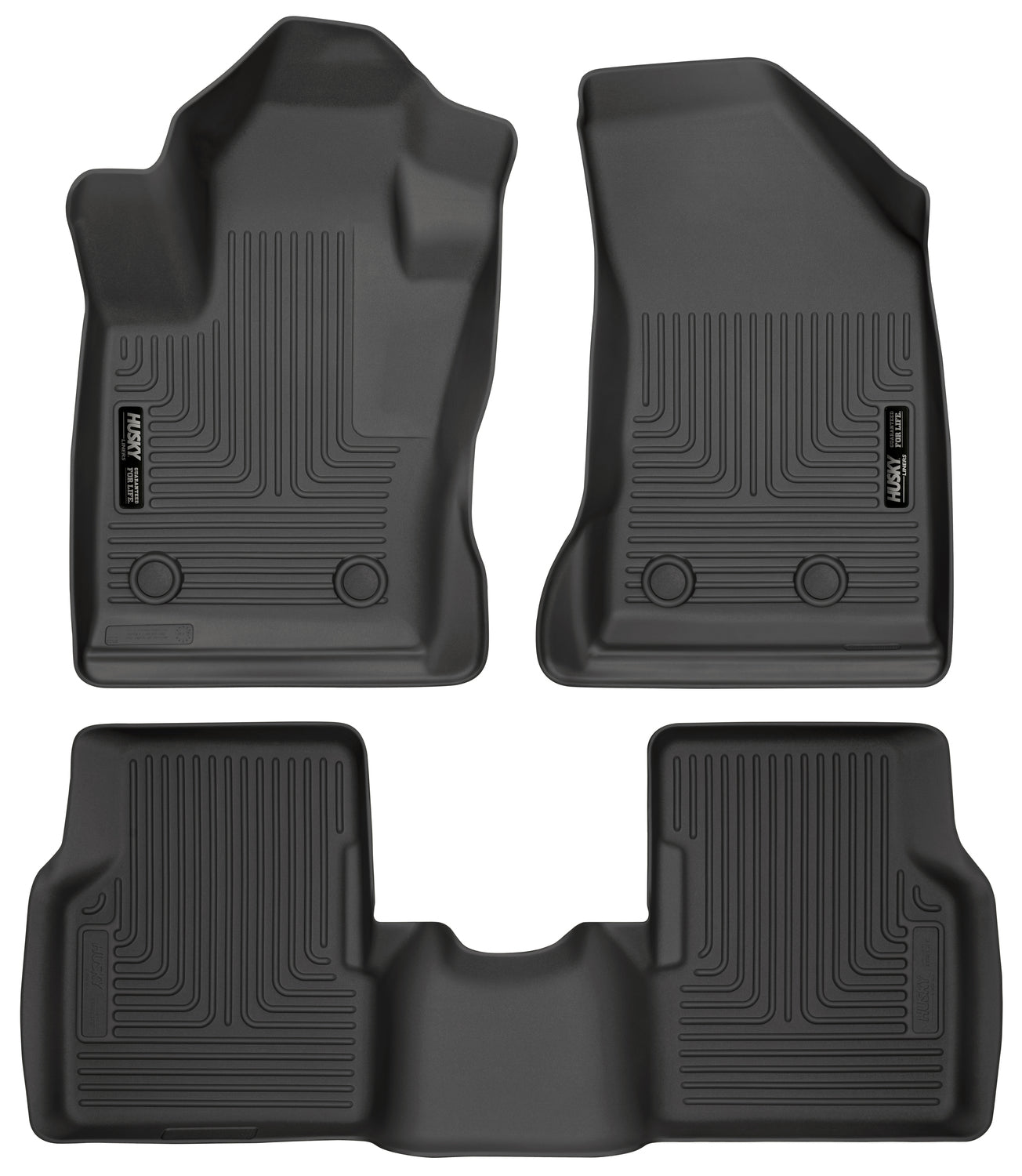 Weatherbeater Front & 2nd Seat Floor For 2017-2025 Jeep Compass Husky Liners