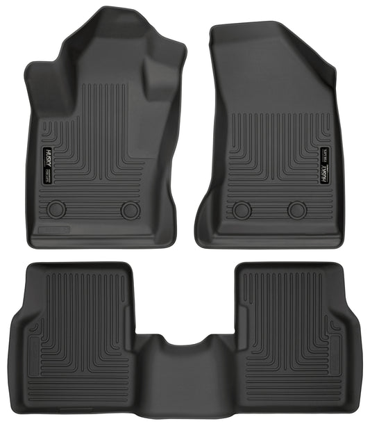 Weatherbeater Front & 2nd Seat Floor For 2017-2025 Jeep Compass Husky Liners