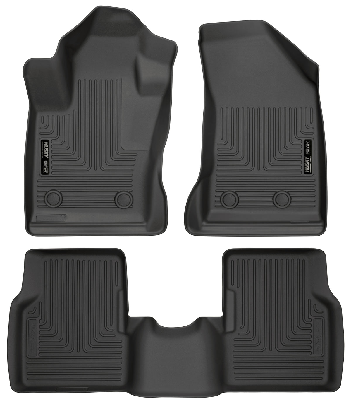 Weatherbeater Front & 2nd Seat Floor For 2017-2025 Jeep Compass Husky Liners