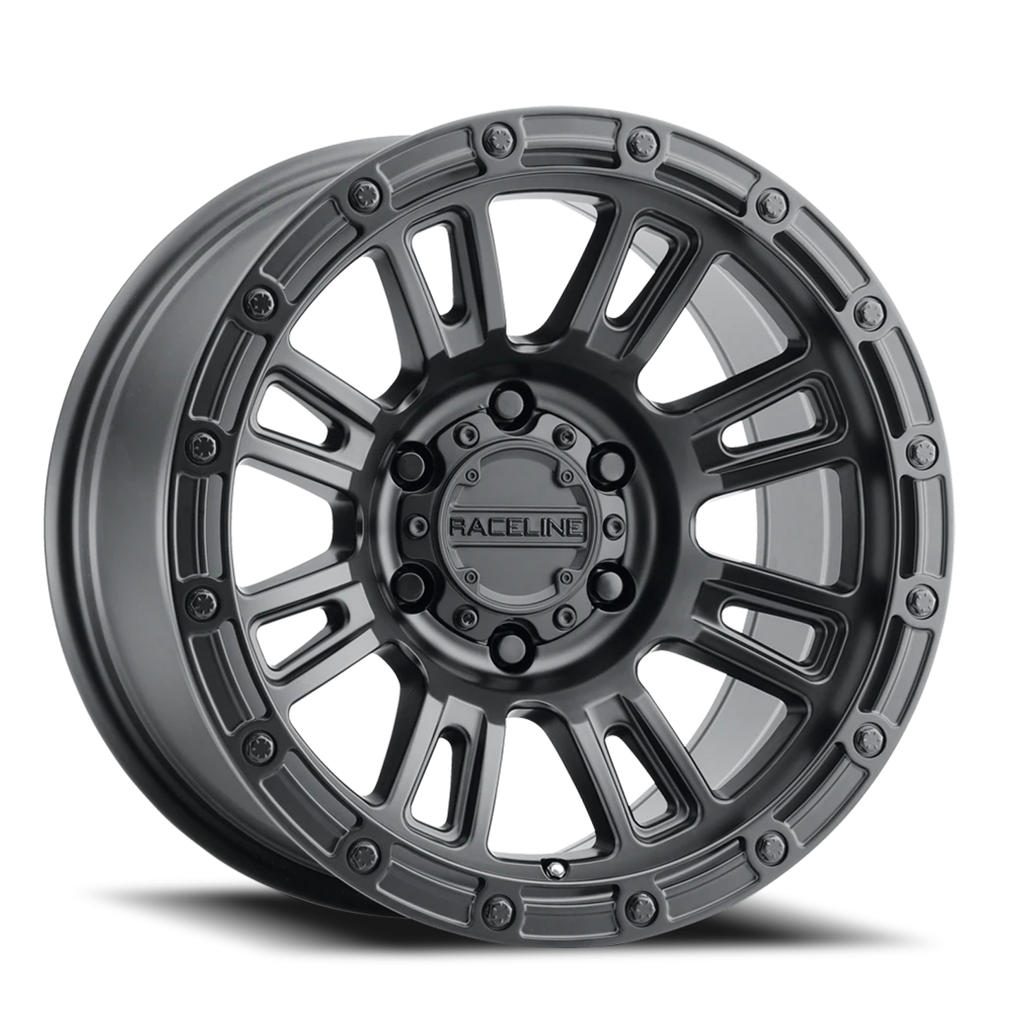 Aluminum 17x9 Compass 956B Satin Black Raceline Wheels-8