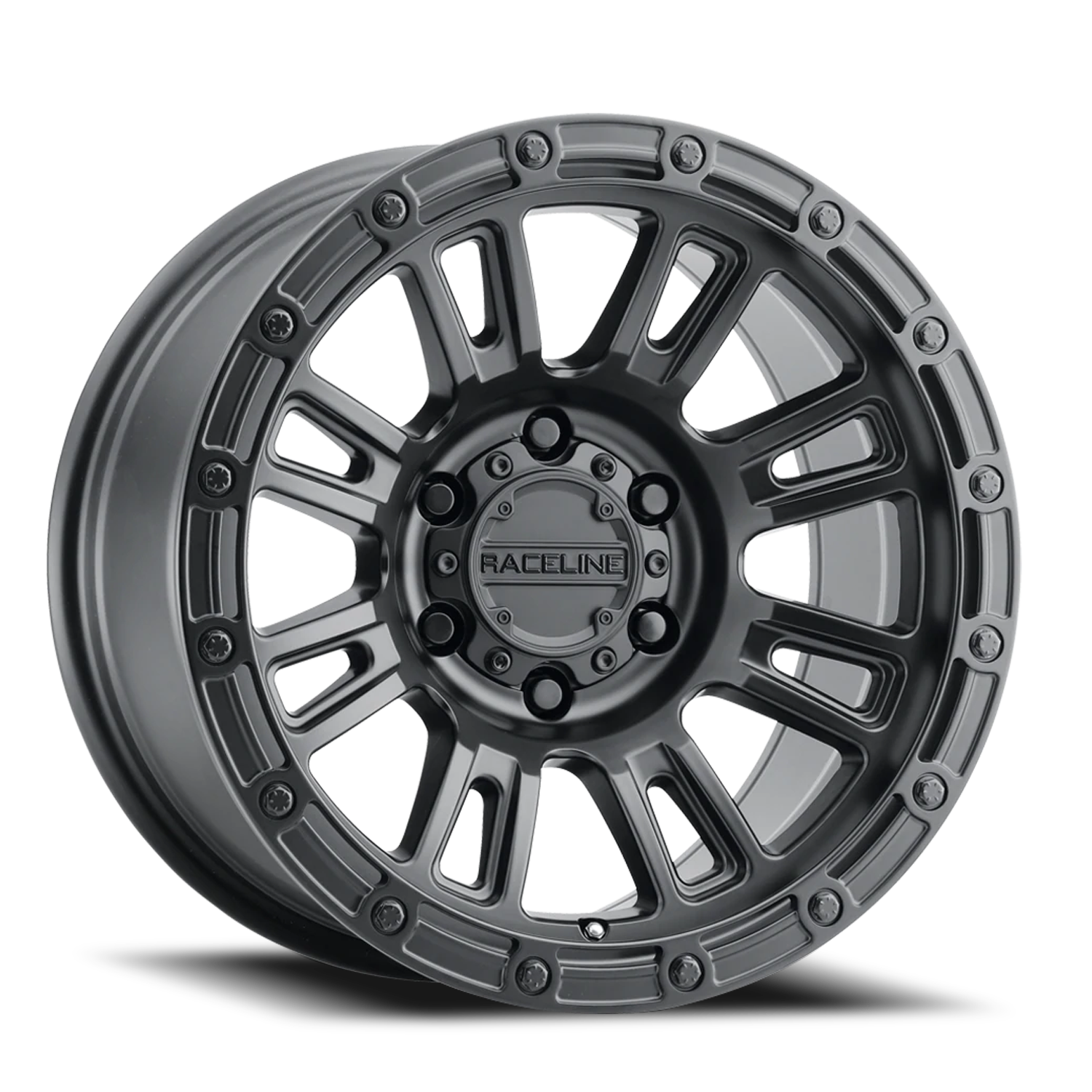 Aluminum 17x9 Compass 956B Satin Black Raceline Wheels