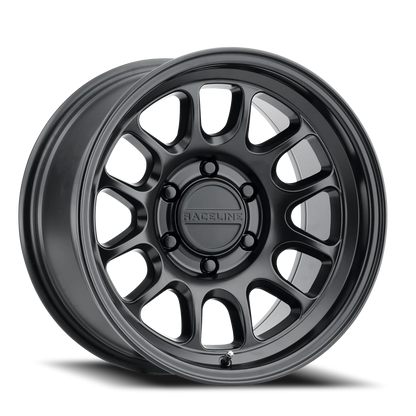Aluminum 17x8.5 Rogue 958B Satin Black Raceline Wheels-3