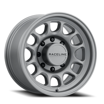 Aluminum 17x9 Rogue 958T Titanium Gray Raceline Wheels