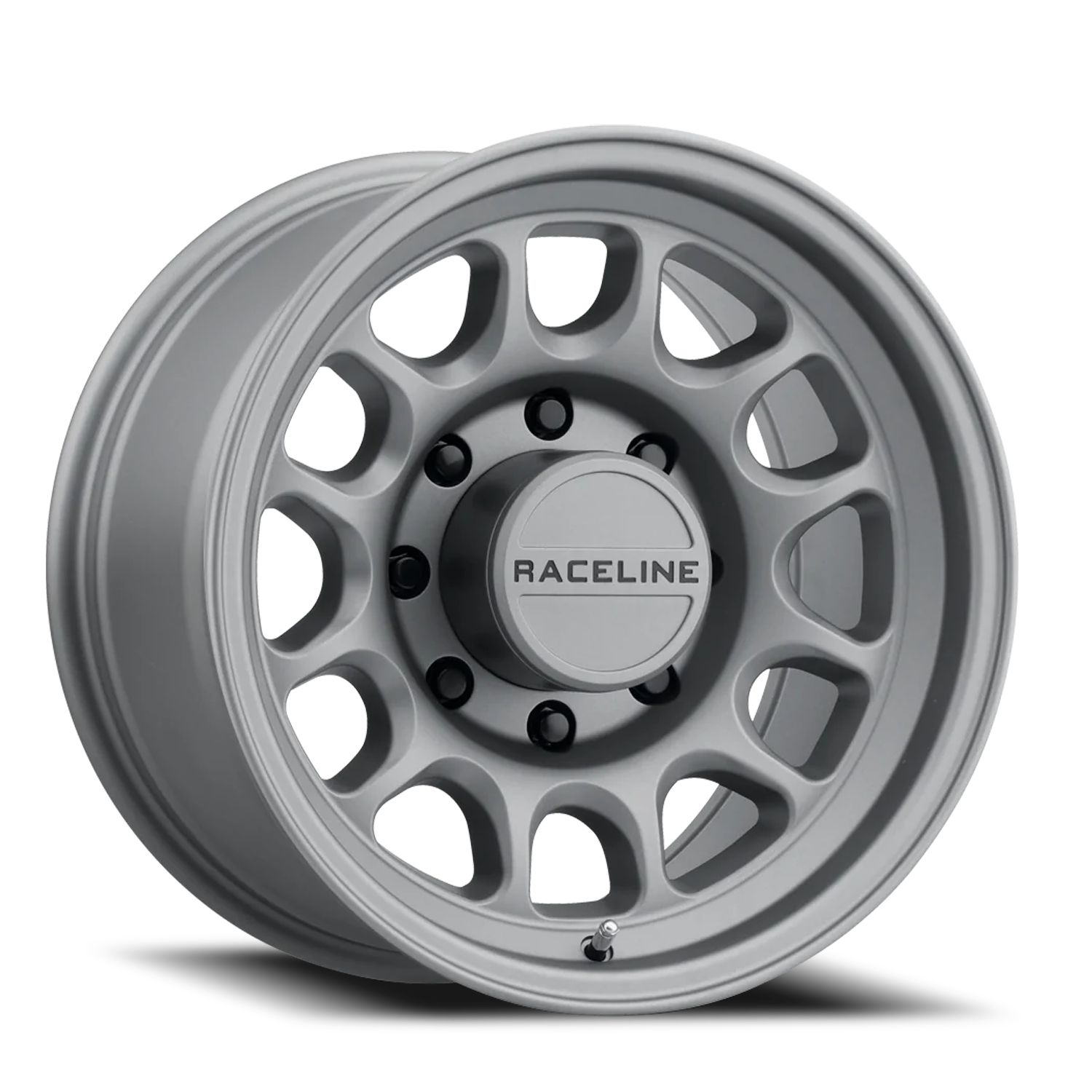 Aluminum 18x9 Rogue 958T Titanium Gray Raceline Wheels