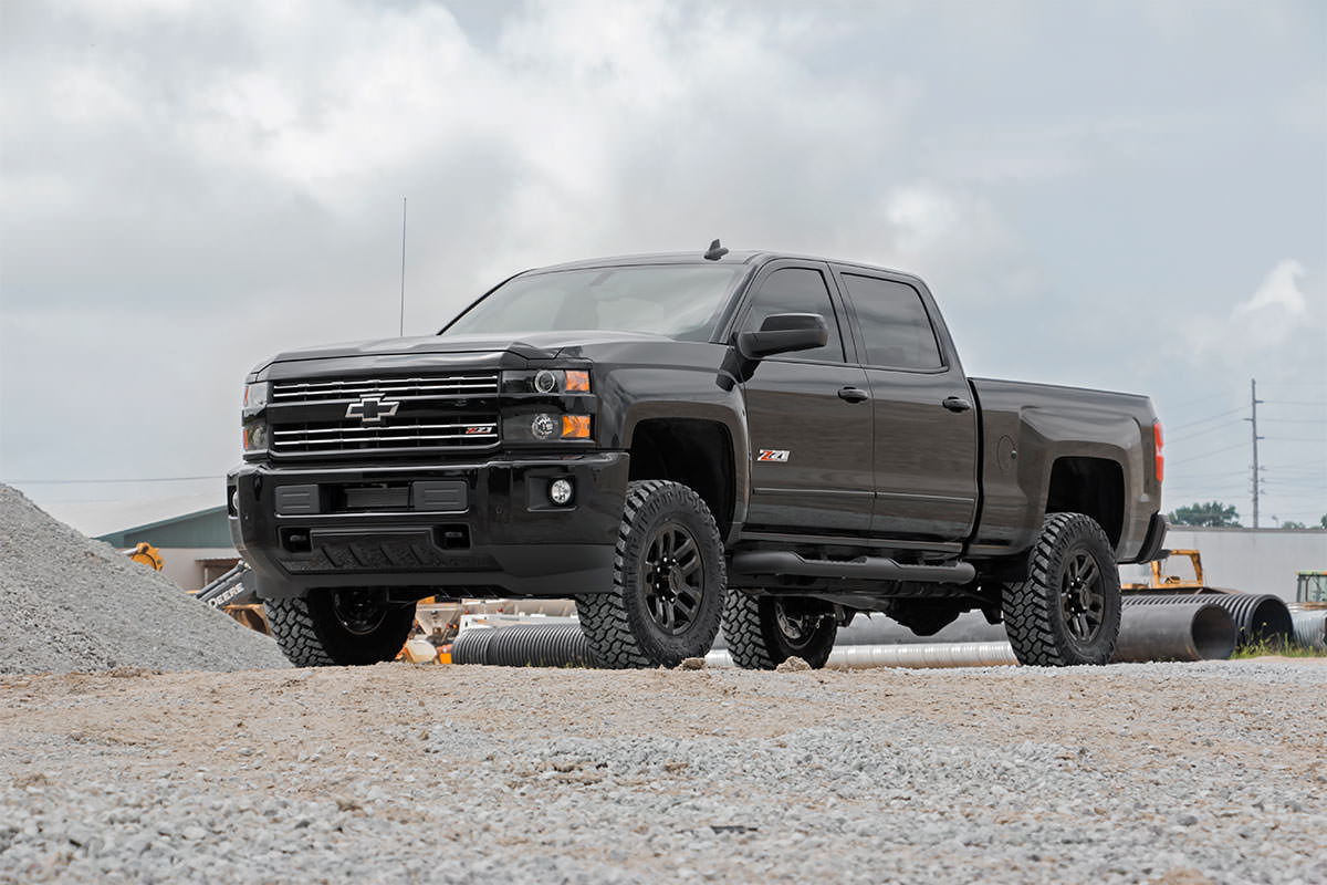 Rough Country 3.5 Inch Suspension Lift Kit 11-19 Silverado/Sierra 2500/3500HD Rough Country