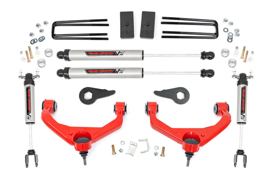 3.5 Inch Lift Kit V2 Red Silverado/Sierra 2500HD/3500HD (11-19) Rough Country