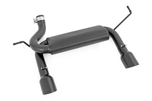Rough Country Jeep Dual Outlet Performance Exhaust - Black 07-18 Wrangler JK Rough Country