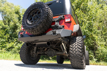 Performance Exhaust Dual Outlet Jeep Wrangler JK/Wrangler Unlimited (07-18) Rough Country-3