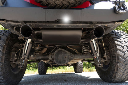 Performance Exhaust Dual Outlet Jeep Wrangler JK/Wrangler Unlimited (07-18) Rough Country-4