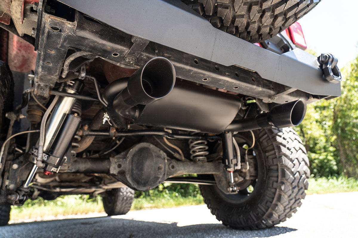 Performance Exhaust Dual Outlet Jeep Wrangler JK/Wrangler Unlimited (07-18) Rough Country-5
