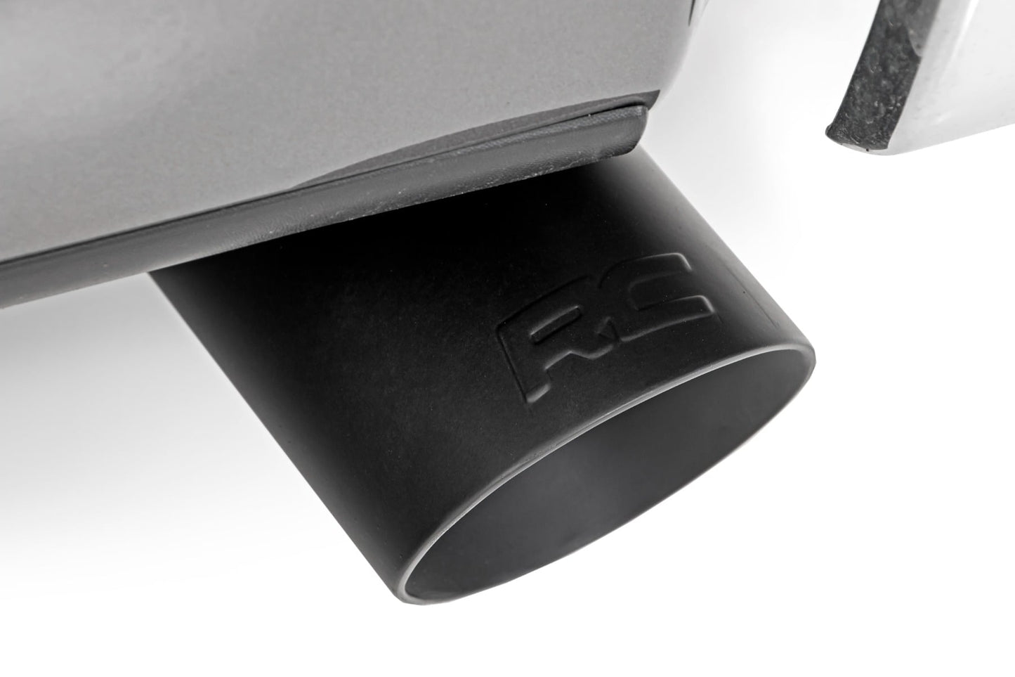 Exhaust Tip Black RC Logo 2.5-3.125 Inch Pipe Rough Country