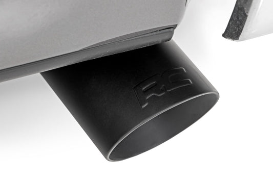 Exhaust Tip Black RC Logo 2.5-3.125 Inch Pipe Rough Country