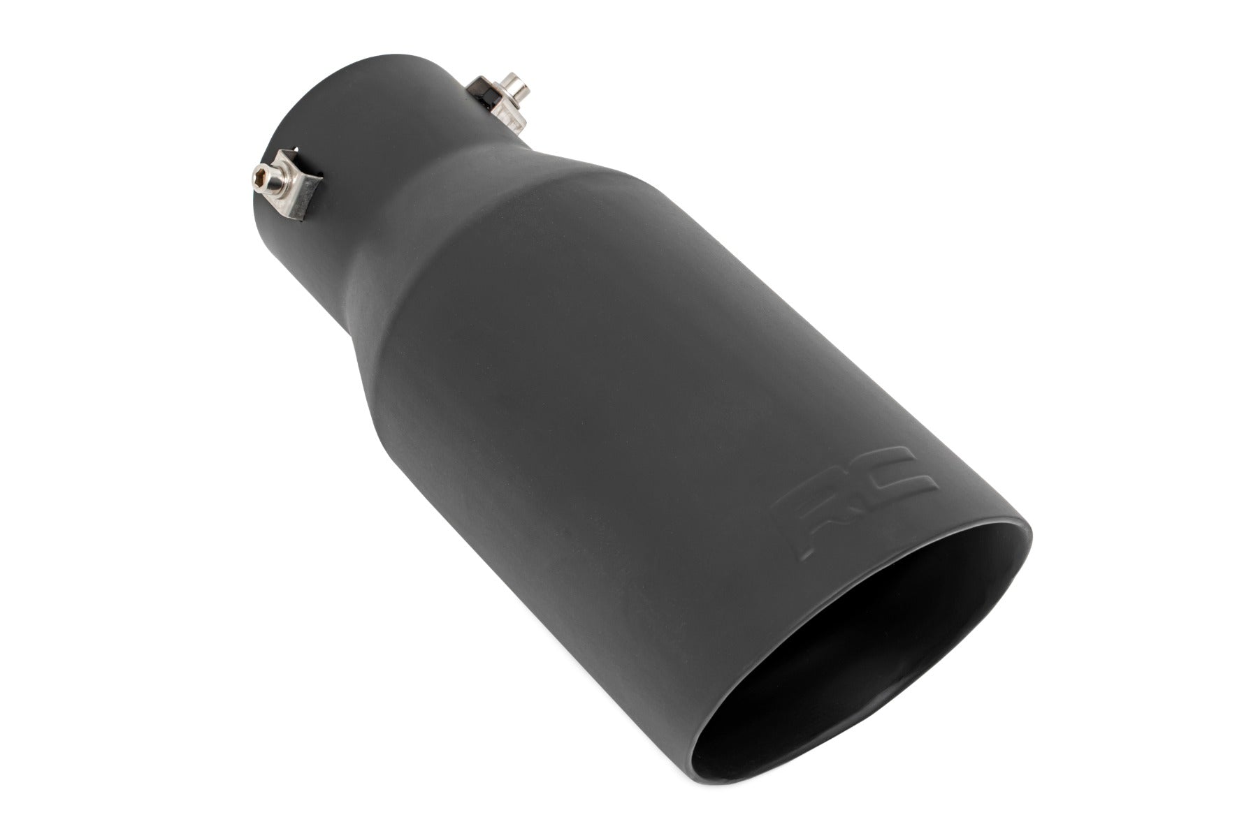 Exhaust Tip Black RC Logo 2.5-3.125 Inch Pipe Rough Country-1