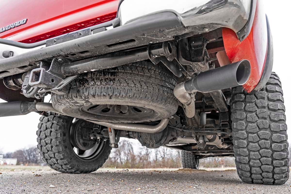 Performance Exhaust Ext Cab 4.8L/5.3L Silverado/Sierra 1500 (99-06) Rough Country-4