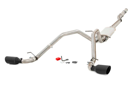 Rough Country Dual Cat-Back Exhaust System w/Black Tips 14-18 Silverado/Sierra 1500 5.3L Rough Country