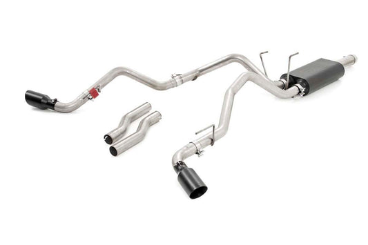 Rough Country Dual Cat-Back Exhaust System w/Black Tips 09-18 RAM 1500 V8-4.7L, 5.7L Rough Country