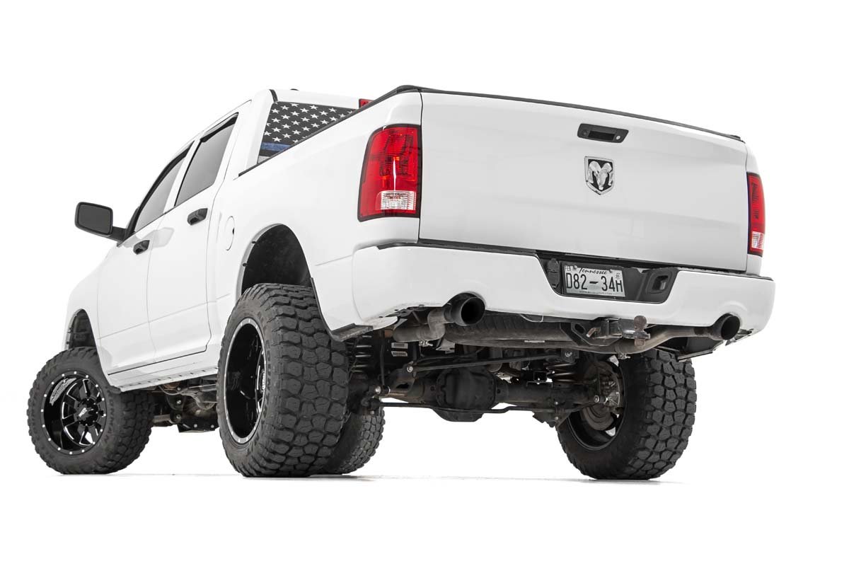 Rough Country Dual Cat-Back Exhaust System w/Black Tips 09-18 RAM 1500 V8-4.7L, 5.7L Rough Country