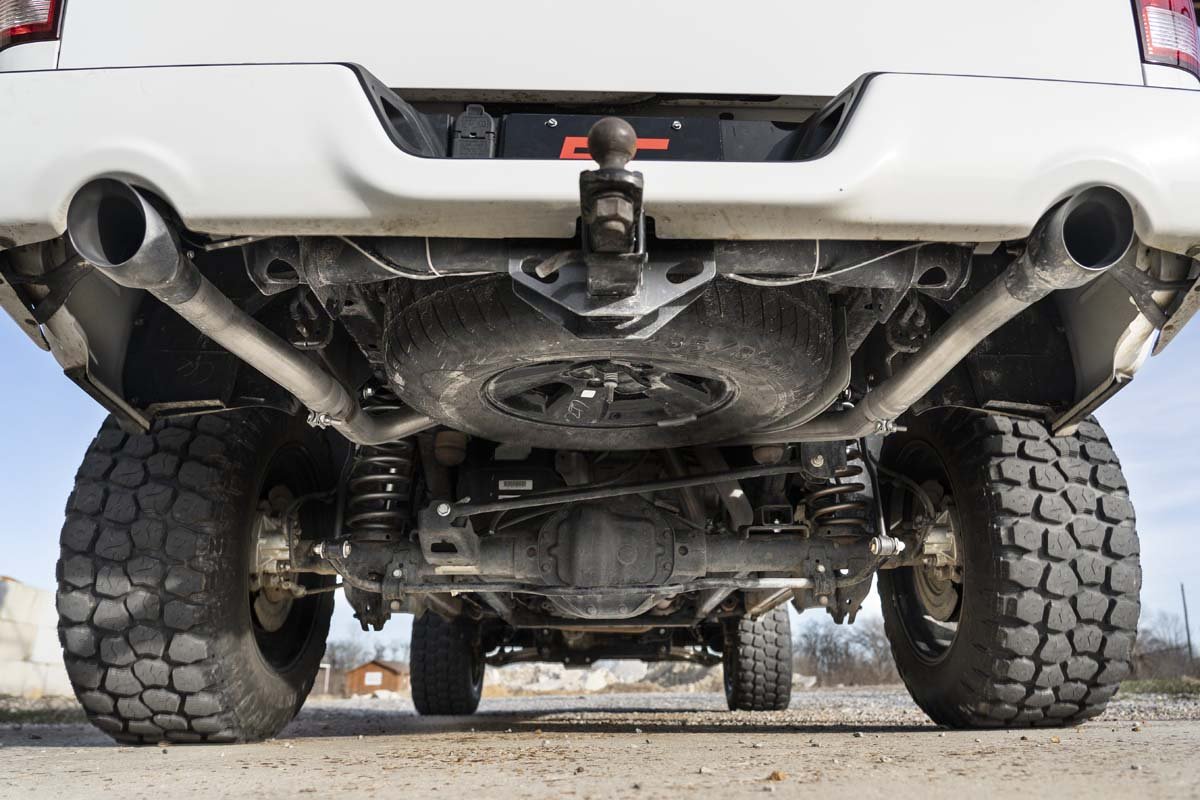 Rough Country Dual Cat-Back Exhaust System w/Black Tips 09-18 RAM 1500 V8-4.7L, 5.7L Rough Country
