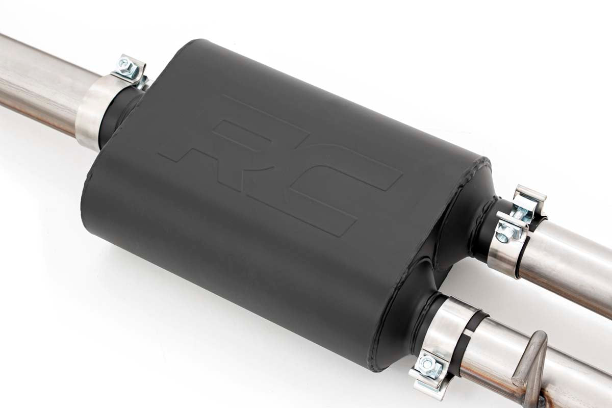 Performance Exhuast Stainless Crew/Dbl RR Exit Silverado/Sierra 1500 (19-26) Rough Country-2