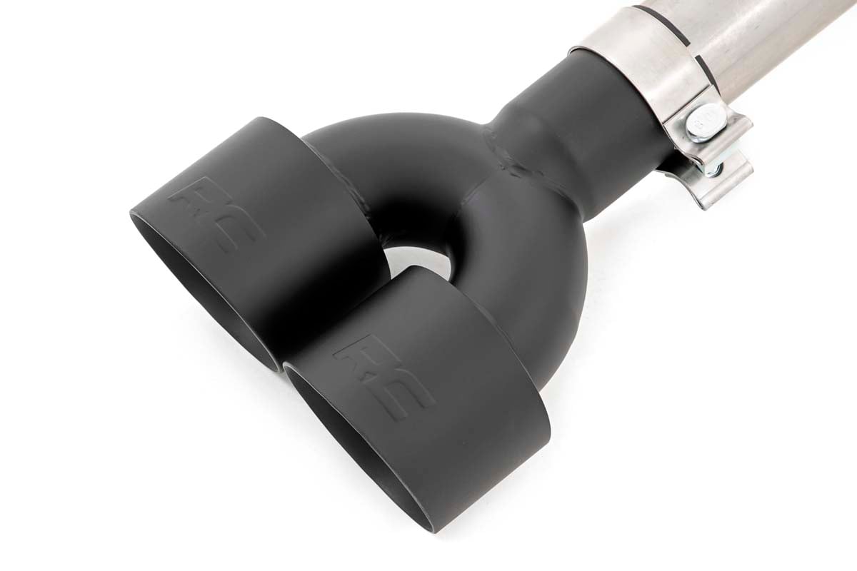 Performance Exhuast Stainless Crew/Dbl RR Exit Silverado/Sierra 1500 (19-26) Rough Country-3