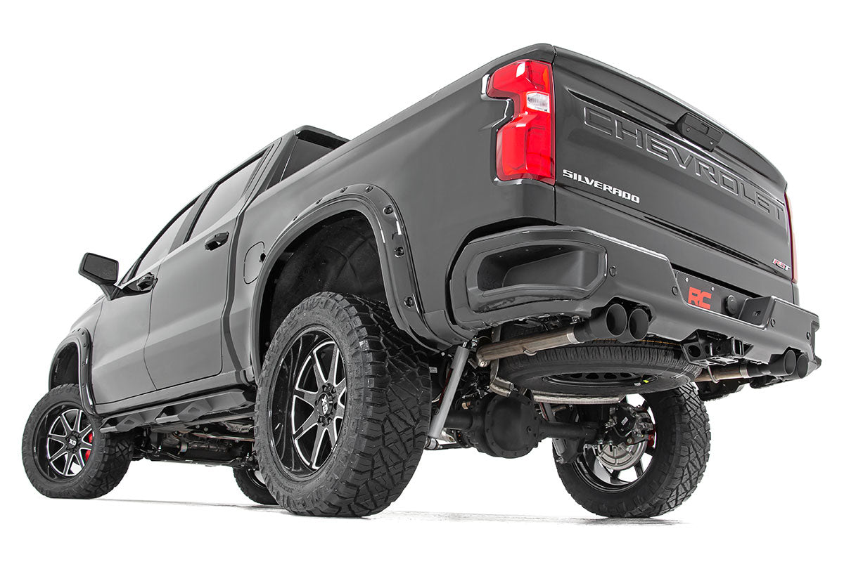 Performance Exhuast Stainless Crew/Dbl RR Exit Silverado/Sierra 1500 (19-26) Rough Country-4