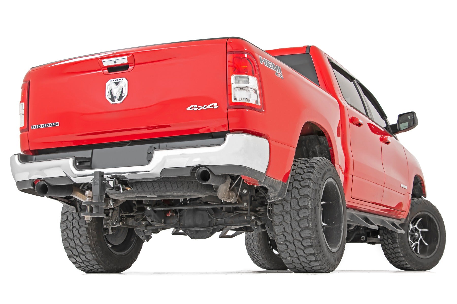 Rough Country Dual Cat-Back Exhaust System w/ Black Tips (19-20 Ram 1500 V8 - 5.7L) Rough Country