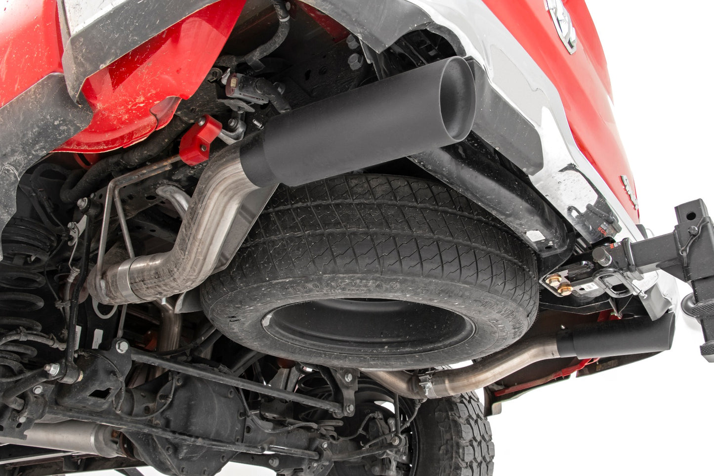 Rough Country Dual Cat-Back Exhaust System w/ Black Tips (19-20 Ram 1500 V8 - 5.7L) Rough Country