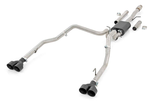 Rough Country Dual Cat-Back Exhaust System w/ Black Tips 19-21 Chevy/GMC 1500 6.2L Rough Country