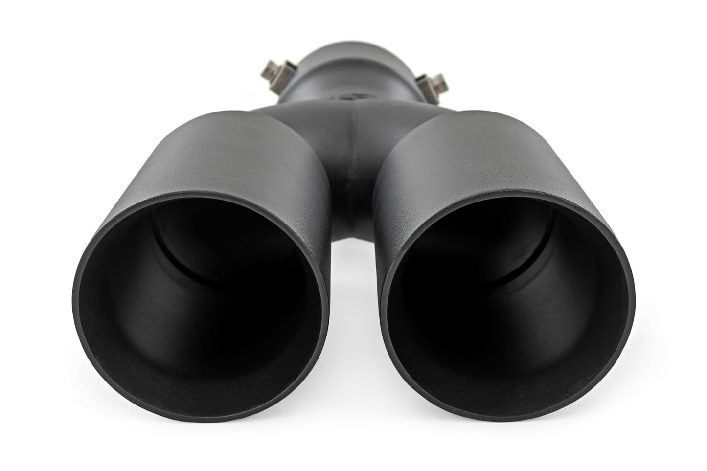 Exhaust Tip Black Red RC Logo 2.5-3 Inch Pipe Single Inlet Dual Outlet Rough Country-2